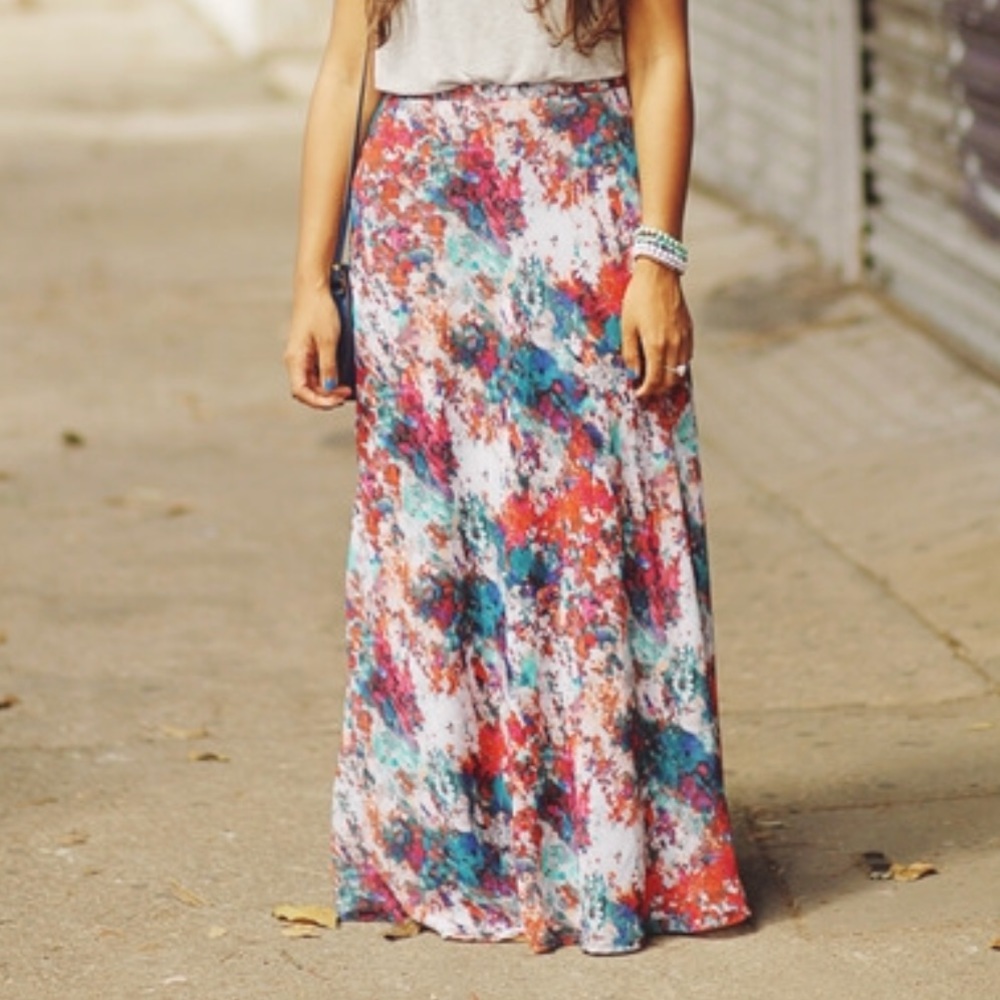 Floral Maxi Skirt